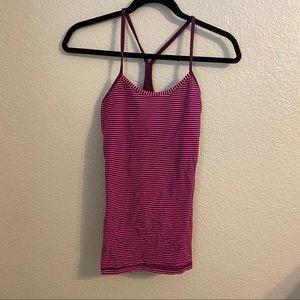 Lululemon workout tank top with built in bra